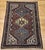 Red Vintage Persian Qashqai Tribal Area Rug, Hand-Knotted Wool, Geometric Medallions, 4x6, Rust & Navy For Sale - Image 8 of 16