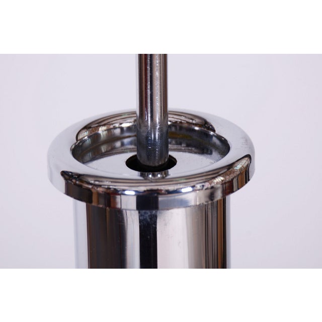 Metal Mid-Century Chandelier in Chrome, Steel and Glass, Rewired, Italy, 1960s For Sale - Image 7 of 9