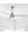 Barbara Barry by Visual Comfort Fan Streaming 60" LED Ceiling Fan in Brushed Steel For Sale - Image 9 of 9