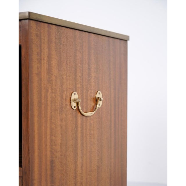 Bedside Tables in Mahogany with Leather Top by Bevan Funnell, 1960s, Set of 2 For Sale - Image 9 of 15