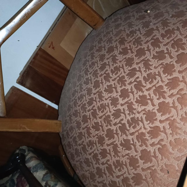 Wood and Fabric Dining Chairs, 1950s, Set of 4 For Sale - Image 11 of 18