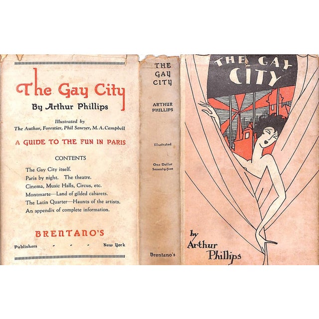 PHILLIPS, Arthur [206] pp. Brentano's 1925 6 3/4" x 4 1/2" w/ 8-fold map laid-in