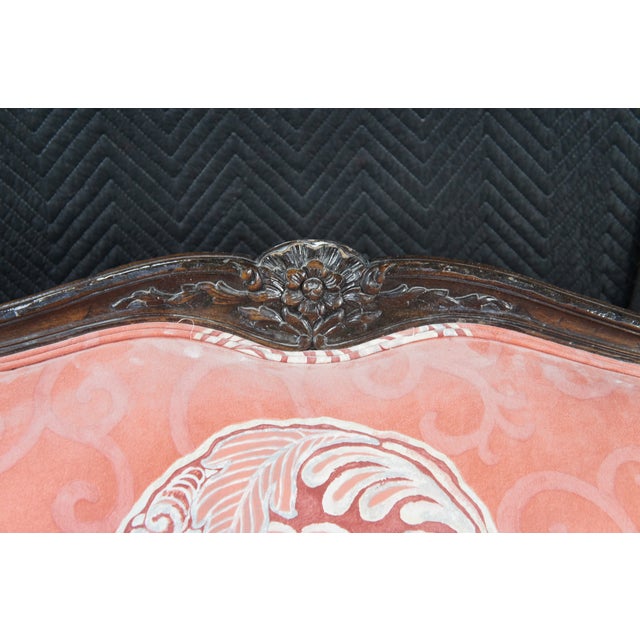 Wood Vintage Meyer Gunther Martini Baroque Louis XV Sofa Loveseat Chinoiserie Fabric For Sale - Image 7 of 13