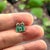 Natural Emerald Diamond Stud Earrings 14k Yellow Gold 1.59 TCW Certified For Sale - Image 4 of 12
