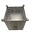 French Vintage French Orangerie Style Galvanized Zinc Square Planter Box For Sale - Image 3 of 12