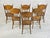 1970s Oak Farmhouse Dining Chairs Set of 6, Carved Peacock Backs, Ronnoco 1978 For Sale - Image 5 of 18