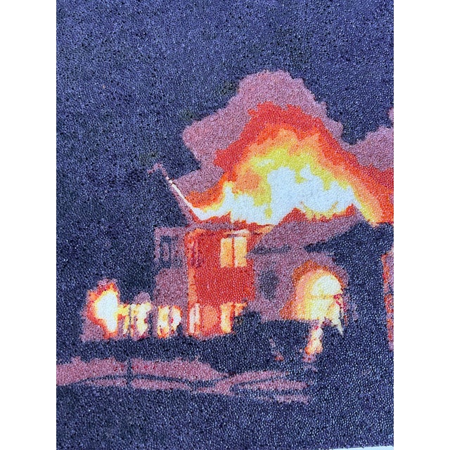 2010s Shonagh Adelman Mixed Media Painting "House on Fire", 2011 For Sale - Image 5 of 9