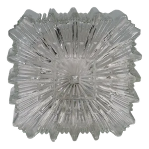 Brutalist Square Flush Mount, 1970s