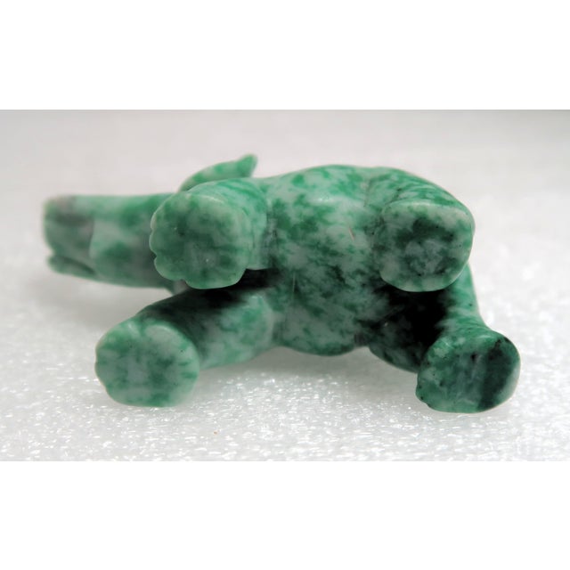 Green Vintage Miniature Well-Carved Uncommon Amazonite Stone, Lucky Elephant! For Sale - Image 8 of 13