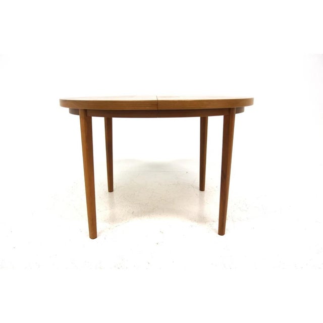 Swedish Round Walnut Table, 1960s For Sale - Image 6 of 8