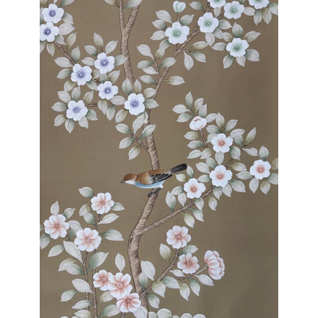 If you love the look of De Gournay wallpaper but not the price, this is for you. Chinoiserie Hand‑Painted Wallpaper Panels...