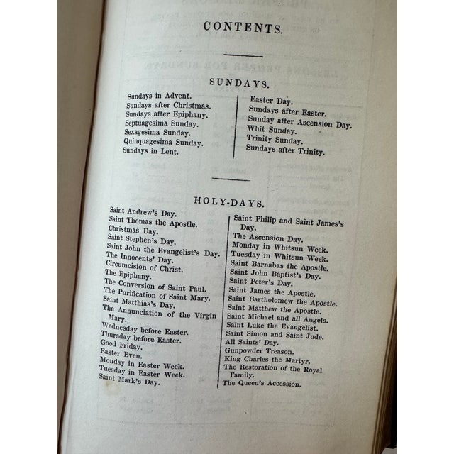 1839 Eatington Park BCP + KJV Bible + Proper Lessons – Shirley Estate Provenance For Sale - Image 4 of 11