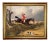 "Clearing the Ditch" Contemporary Fox Hunt Scene Reproduction Print on Canvas, Framed For Sale