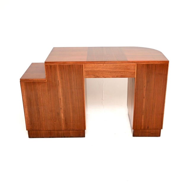 Brown Art Deco Figured Walnut Desk, 1930 For Sale - Image 8 of 11