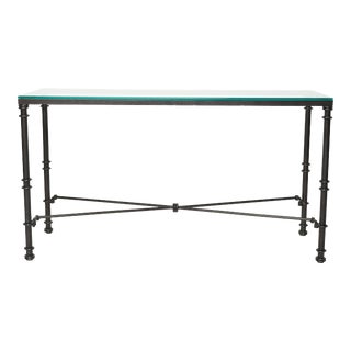 Vintage 1980s X-Base Console Table For Sale