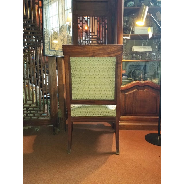 1910s Antique English Mahogany Armchair For Sale - Image 5 of 10