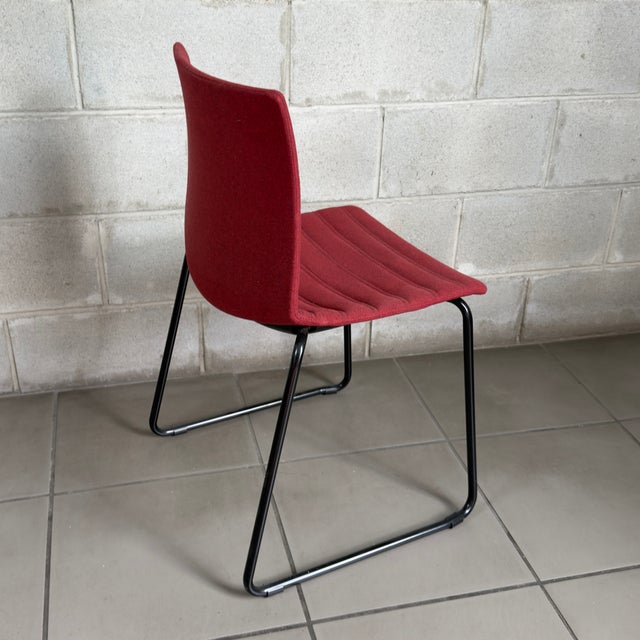 Metal Gaber Kanvas Chairs by Stefano Sandonà in Metal and Red Fabric, 2000s, Set of 2 For Sale - Image 7 of 13