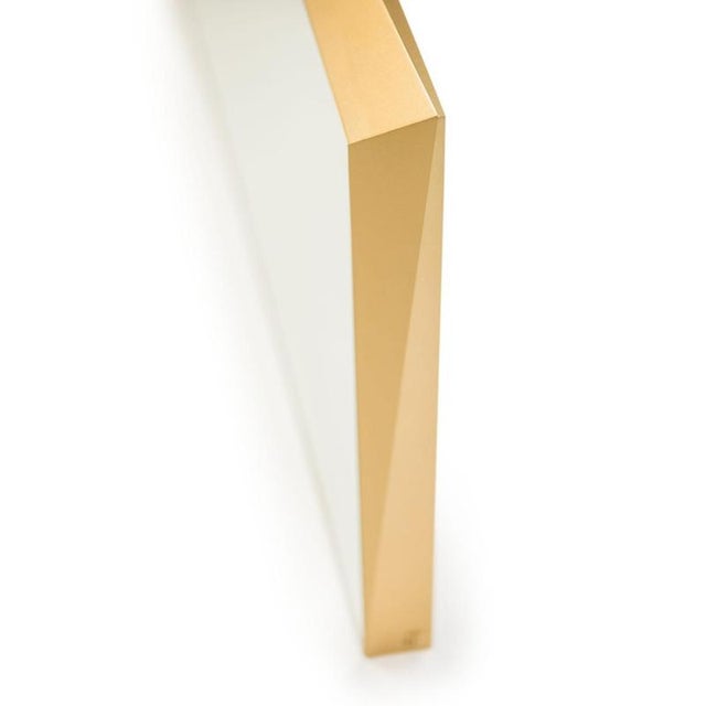 Lingotto Mirror in Powder-Coated Aluminum by altreforme Dimensions: D 16 x W 100 x H 50 cm. Materials: Powder-coated...