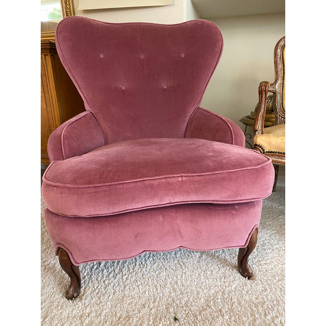 Mid Century High Back Accent Chair Chairish