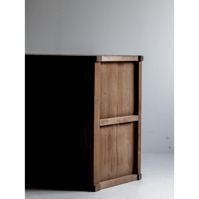 Japanese Antique Tansu Cabinet Sideboard / Wabi-Sabi / Taishō–Shōwa 1910-40s For Sale - Image 14 of 17