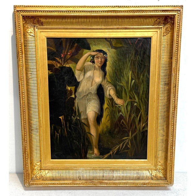 19th-Century Romantic Continental School Painting, Undine / Ondine (Water Nymph) For Sale - Image 9 of 18