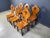 Vintage Brutalist Heart-Shaped Chairs, 1960s, Set of 6, in Very Good conditions. Designed 1960 to 1969