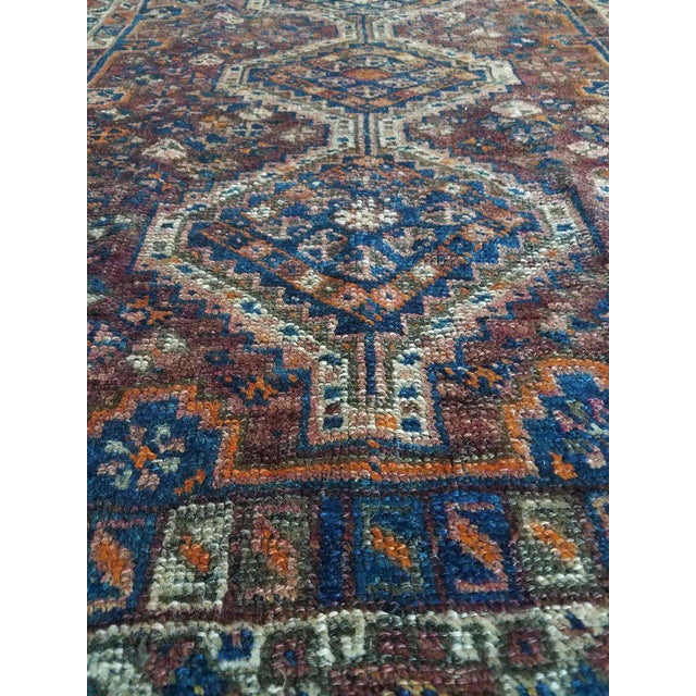 Tribal Modern Oriental Tribal Area Sar 4 Rug- 3′7″ × 5′ For Sale - Image 3 of 7
