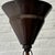 Brown Swedish Art Deco Modernist Pendant Lamp in Glass and Brass, 1930s For Sale - Image 8 of 9
