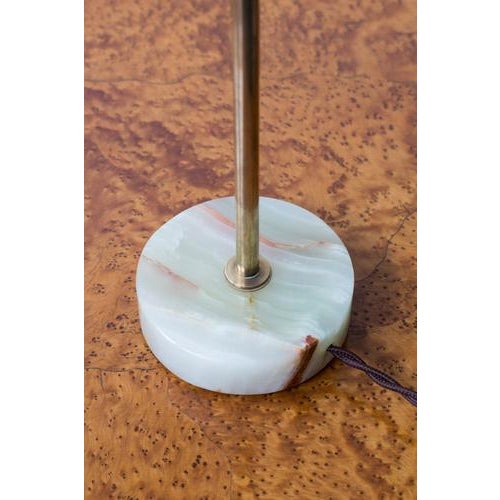 1950s Swedish Modern Table Lamps with Onyx, Set of 2 For Sale - Image 5 of 13