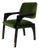 Arches Dining Chair in Green Cotton Velvet by InsidherLand For Sale