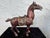 Bronze Vintage Pair of Patinated Bronze Horse Sculptures With Gilt Accents For Sale - Image 8 of 12