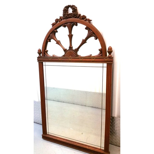 1940s French Shabby Wall Mirror For Sale In Miami - Image 6 of 6