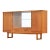 1960s Mid Century Teak China Display Cabinet Sideboard by Jentique Furniture, Attributed For Sale