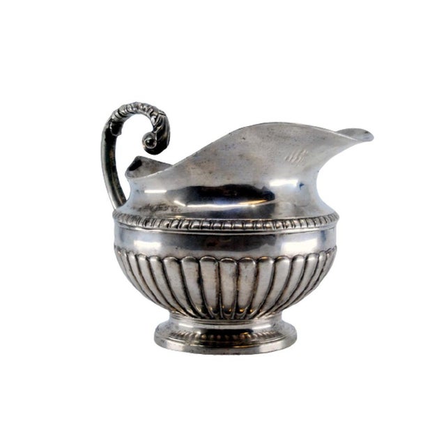 Creamer in Fluted Silver For Sale - Image 11 of 11