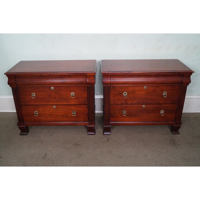 Ethan Allen British Classics "Daryn" Chests Nightstands A Pair Chairish