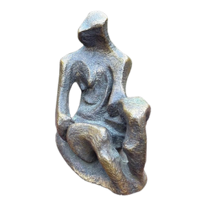 Bill Tarr (Ny/ Fl 1925-2006) Brutalist Bronze Sculpture Figure Signed Dated 1958