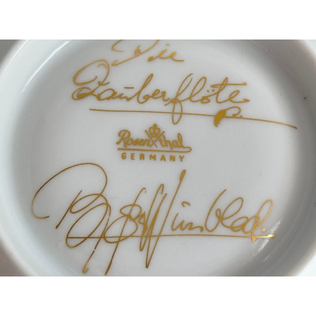 Rosenthal Monostatos Magic Flute Soup Cup with Saucer by Björn Wiinblad for Rosenthal, 1980s, Set of 2 For Sale - Image 4 of 7
