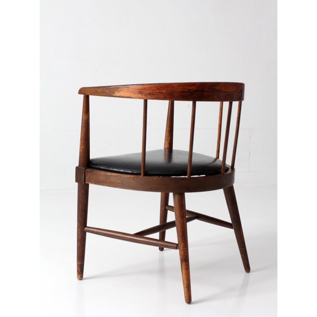 Mid-Century Danish Modern Spindle Back Chair For Sale - Image 10 of 18