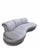 Adrian Pearsall MCM Attributed to Adrian Pearsall Kidney Shape Cloud Sofa Newly Reupholstered For Sale - Image 4 of 12