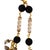 Vintage 18k Gold Tassel Necklace Quartz Black Onyx Diamond - 30 Inches For Sale In Miami - Image 6 of 10