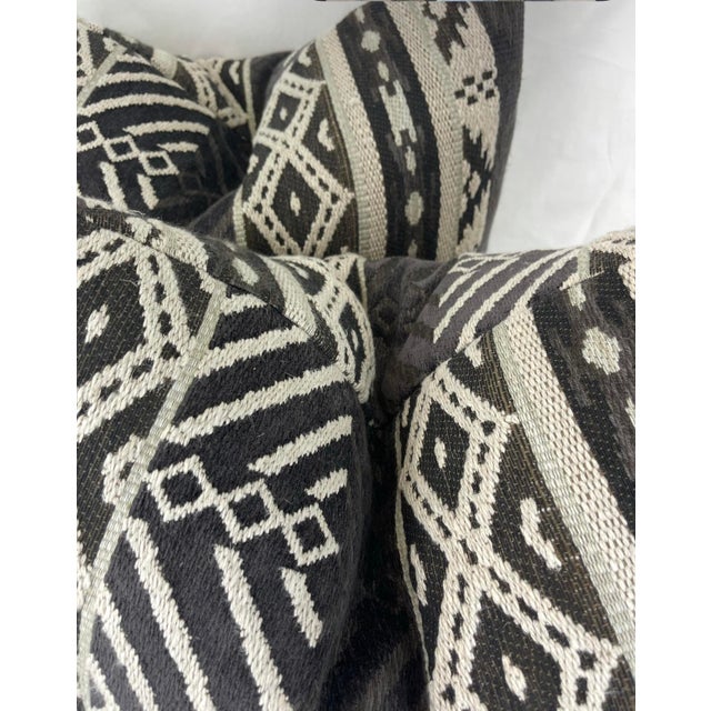 Transitional Clarence House "Santa Fe" in Ebony 22" Pillows- A Pair For Sale - Image 3 of 5