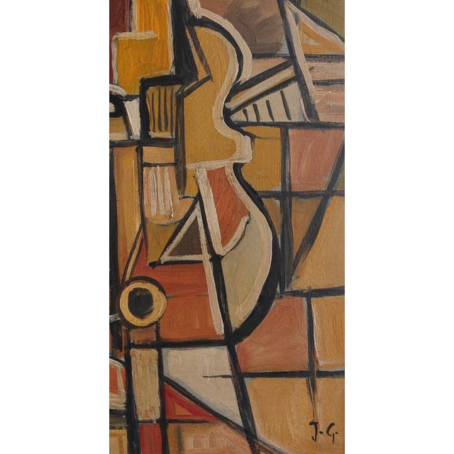 JG, The Vanguard Series No. V: Postwar European Abstract Composition, 1950s-1970s, Oil on Board, Framed For Sale - Image 7 of 14