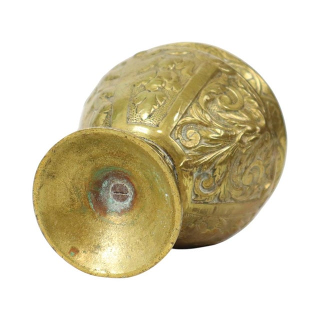 Brass Cup with Lid Mythical Figure For Sale - Image 14 of 16