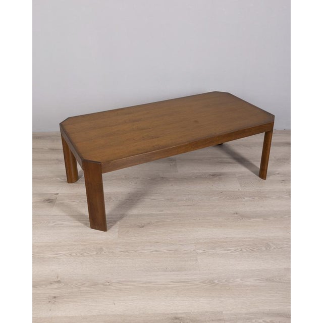 Mid-Century Modern Vintage Walnut Coffee Table, Italy, 1960s For Sale - Image 3 of 11