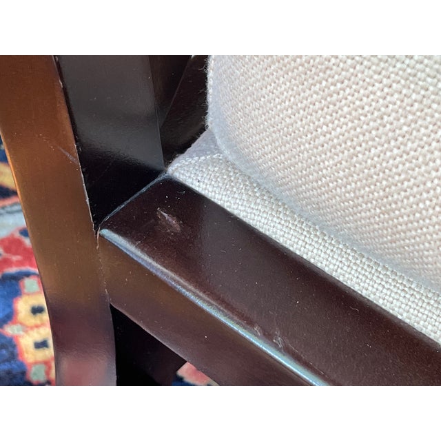 Ivory Laura Kirar for Baker Furniture Muji Lounge Chair For Sale - Image 8 of 9