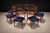Set of Eight Dining Chairs in Caviuna Wood & Fabric, Giuseppe Scapinelli, 1950s - Lot 685 For Sale In New York - Image 6 of 14