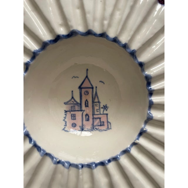 Mid-Century Modern Pair of Geometric Mid Century Bowls For Sale - Image 3 of 8