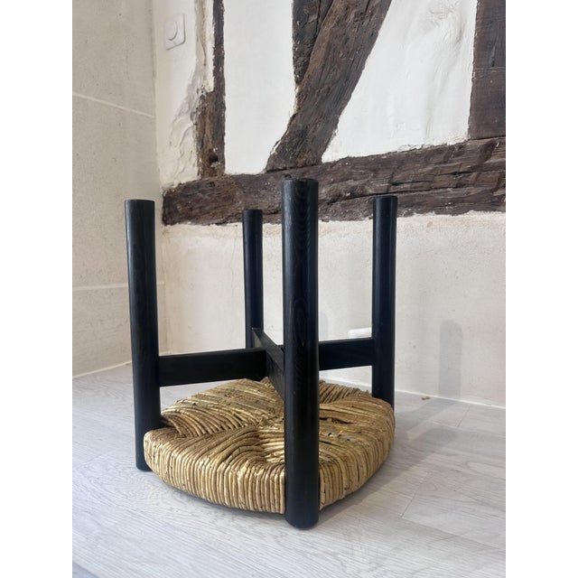 Vintage Black Meribel Stools by Charlotte Perriand, 1960, Set of 2 For Sale - Image 16 of 17