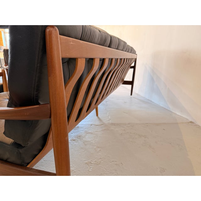 Animal Skin Vintage Danish Living Room Set, 1970s, Set of 3 For Sale - Image 7 of 13