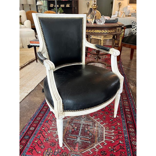19th Century Louis XVI-Style Armchair For Sale In New Orleans - Image 6 of 7